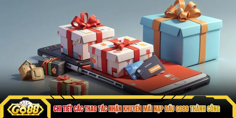 Chi tiết các thao tác nhận khuyến mãi nạp đầu GO88 thành công